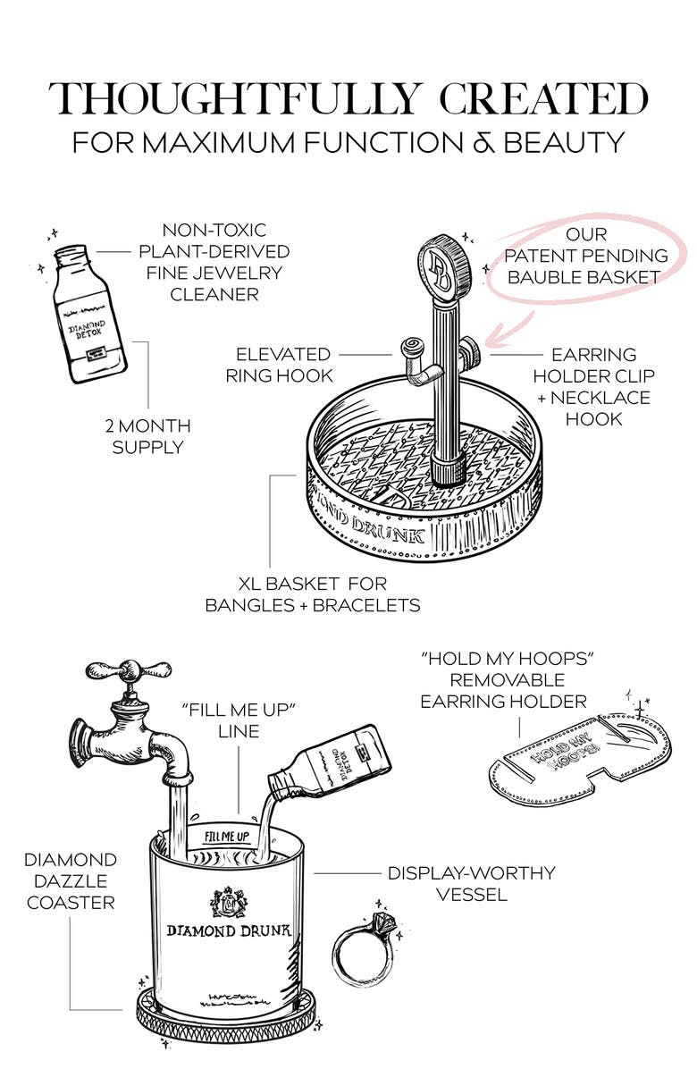 DIAMOND DRUNK Fine Jewelry Cleaner Starter Collection, Alternate, color, You're My Rock