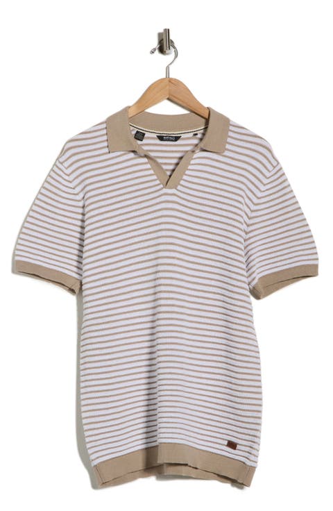 Wicher Stripe Knit Polo