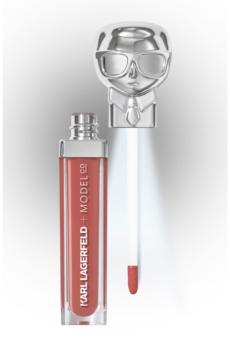 KARL LAGERFELD + MODELCO Kiss Me Karl Lip Lights Lip Gloss (Nordstrom Exclusive), Alternate, color, ST. TROPEZ SUNSET