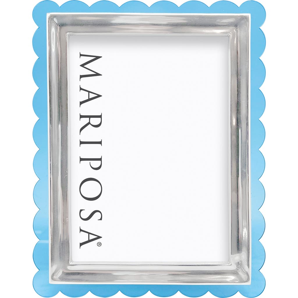 Mariposa Acrylic Scallop Picture Frame in Blue  product