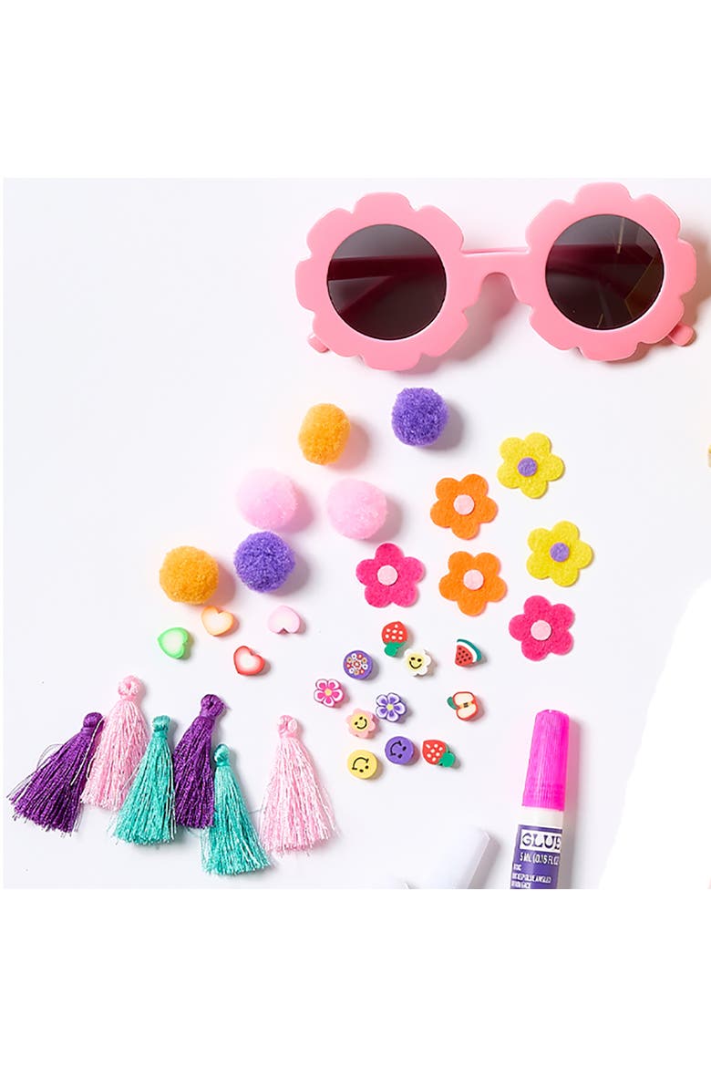 Decorate Your Own Sunglasses, Flower Eyewear, Craft Kit, Alternate, color, Multicolored