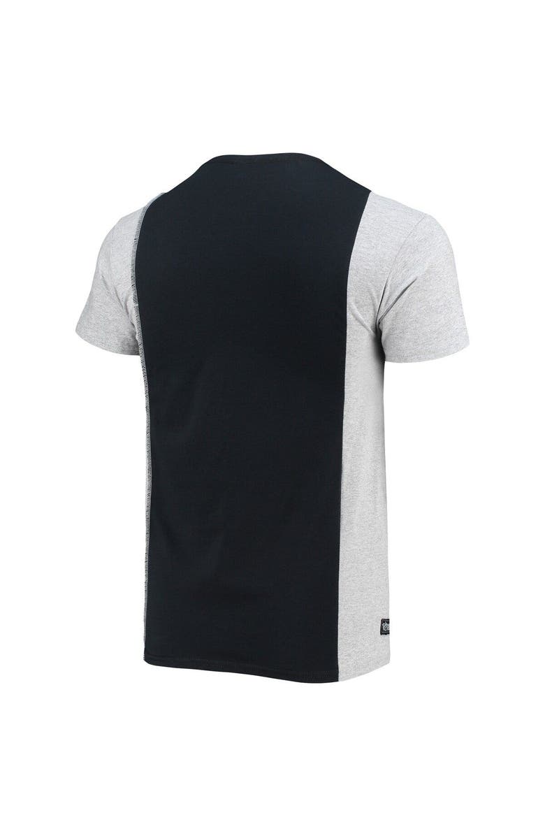 REFRIED APPAREL Men's Refried Apparel Black/Heathered Gray Baltimore Ravens Sustainable Split T-Shirt, Alternate, color, 