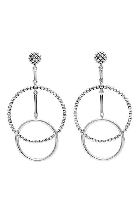 Caviar High Low Hoop Earrings (Nordstrom Exclusive)