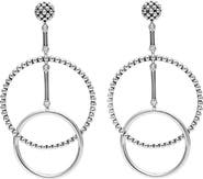 LAGOS Caviar High Low Hoop Earrings