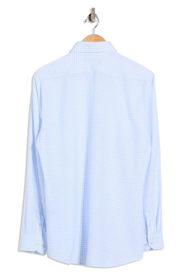 Slim Fit Perfect Stretch Long Sleeve Button Down Shirt, Alternate, color, BLUE