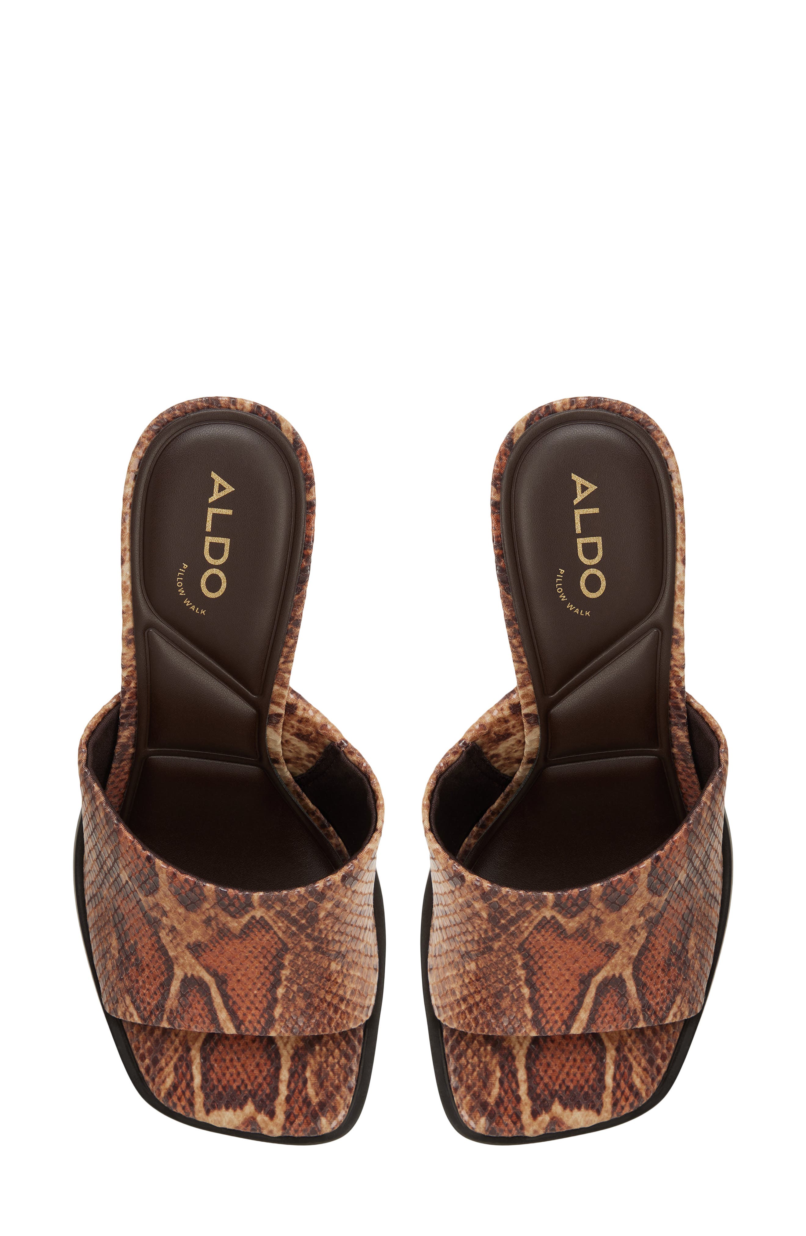 ALDO Sophia Slide Sandal, Alternate, color, Brown Multi
