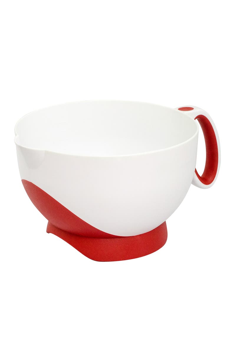 CUISIPRO Deluxe Batter Bowl Mixing With Handle And Measurements, Alternate, color, Red