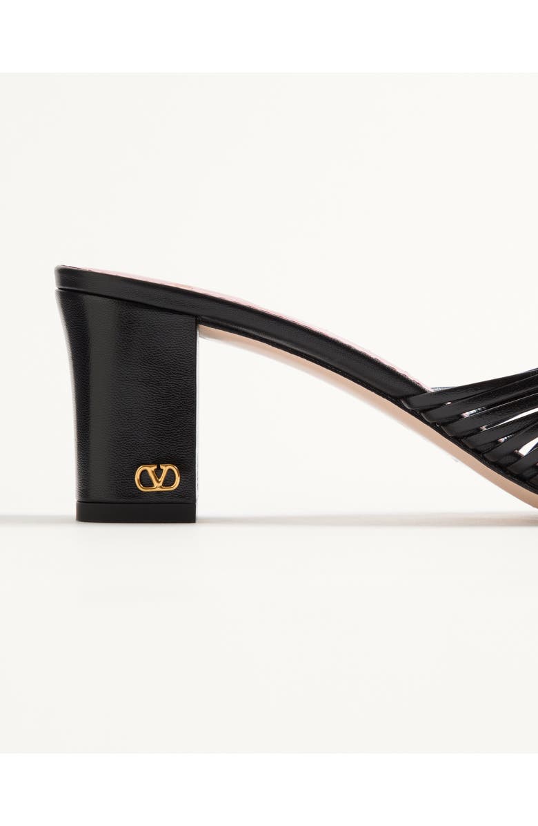 Valentino Annet Block Heel Slide Sandal, Alternate, color, Black