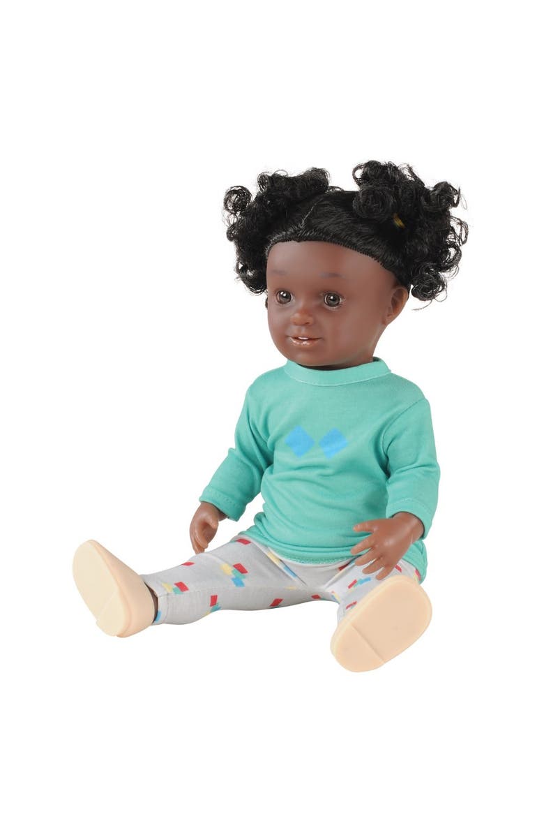 Kaplan Early Learning Company 13" Multiethnic Doll - African American Girl, Alternate, color, Multicolored