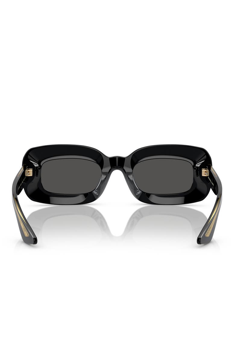 1966C 49mm Square Sunglasses, Alternate, color, BLACK