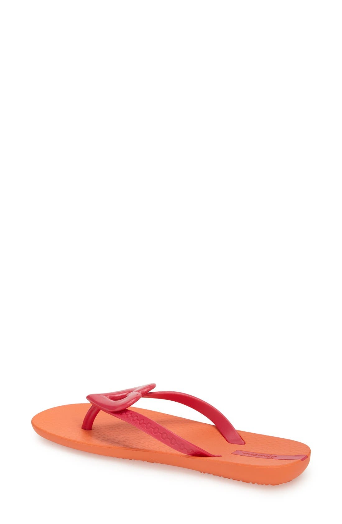 'Neo Love' Flip Flop, Alternate, color, ORANGE/ PINK