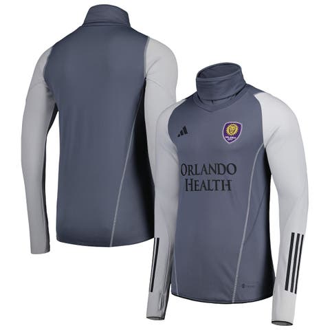 Men's adidas Gray Orlando City SC Warm Raglan COLD.RDY Top