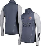 adidas Men's adidas Gray Orlando City SC Warm Raglan COLD.RDY Top