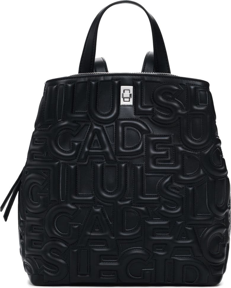 Borsa Desigual MAI-TAI Nera, Effetto Pelle Lucida, Con Manico Corto E Chiusura Cerniera, Taglia Unica