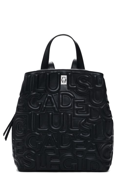 Mini Faux Leather Backpack