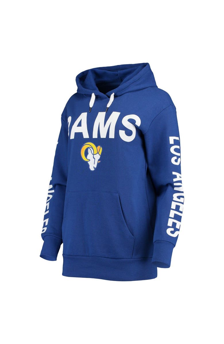 G-III 4HER BY CARL BANKS Women's G-III 4Her by Carl Banks Royal Los Angeles Rams Extra Point Pullover Hoodie, Alternate, color, Royal