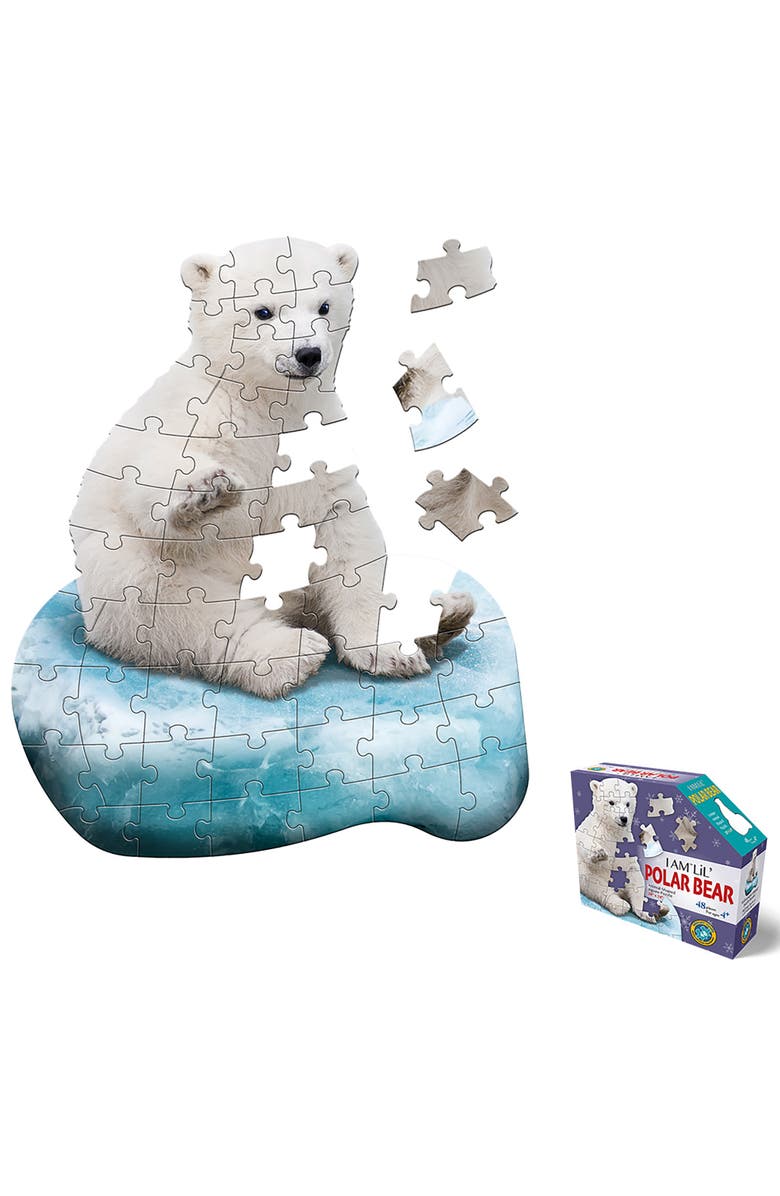 Madd Capp I Am Lil Polar Bear 48 piece Puzzle, Main, color, Multicolored
