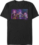 KPop Demon Hunters Men's KPop Demon Hunters Rumi, Mira and Zoey Ramyeon  Graphic T-Shirt