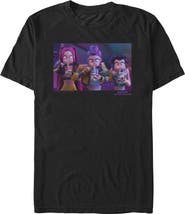 KPop Demon Hunters Men's KPop Demon Hunters Rumi, Mira and Zoey Ramyeon Graphic T-Shirt