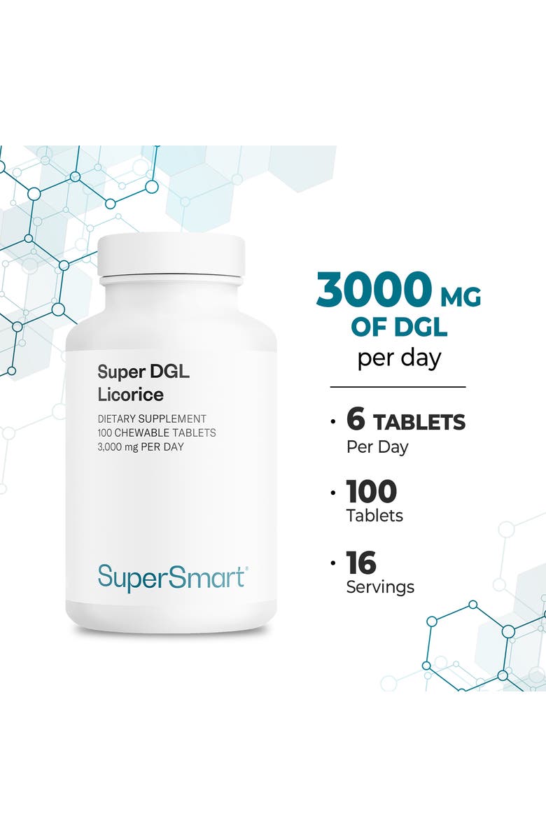 SuperSmart Super DGL Licorice 3000mg, Alternate, color, NO COLOR