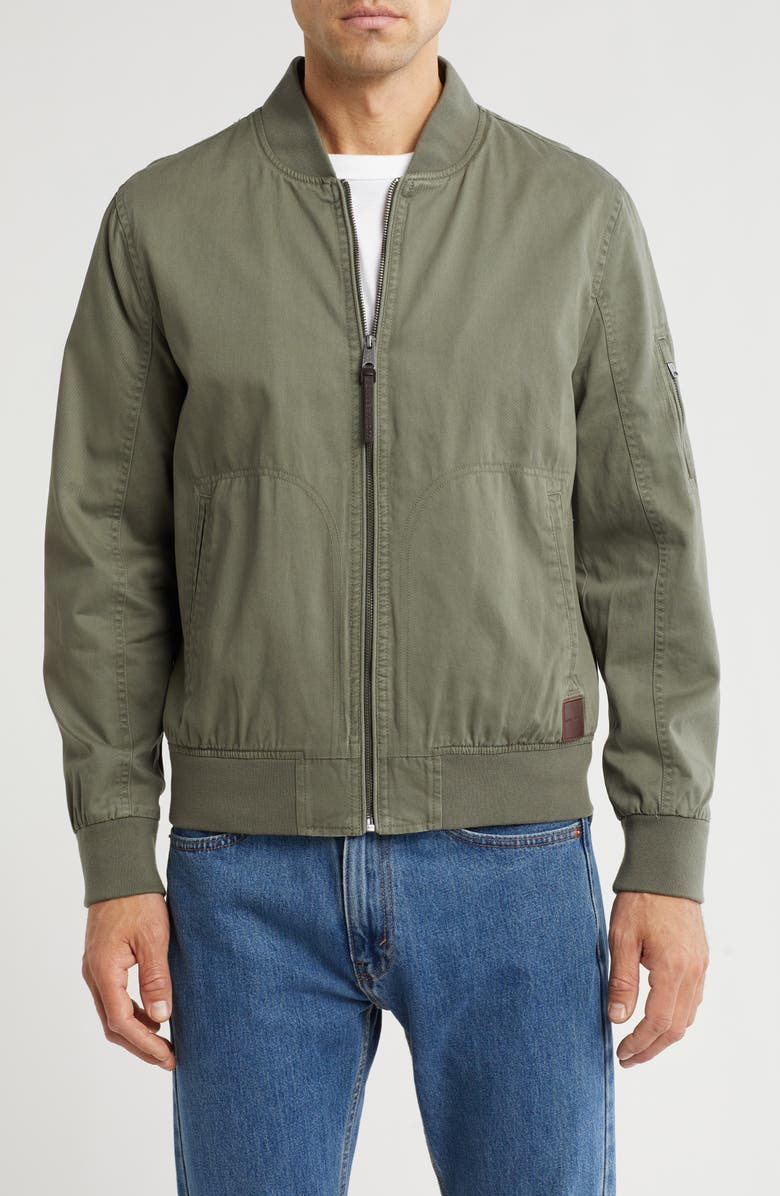 Lucky Brand Loyalton Bomber Jacket, Main, color, Military Olive