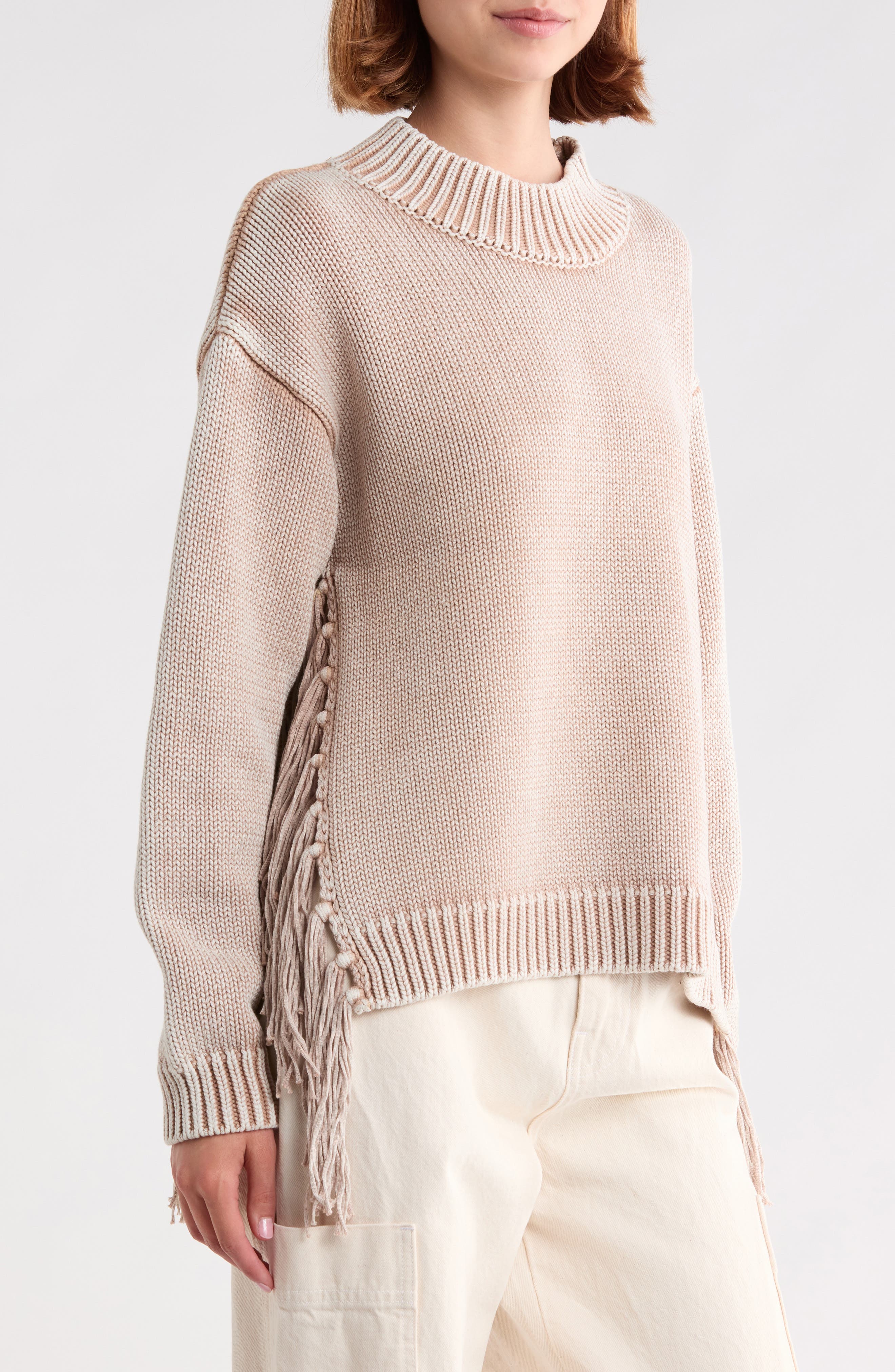 Houston Mock Neck Cotton Sweater