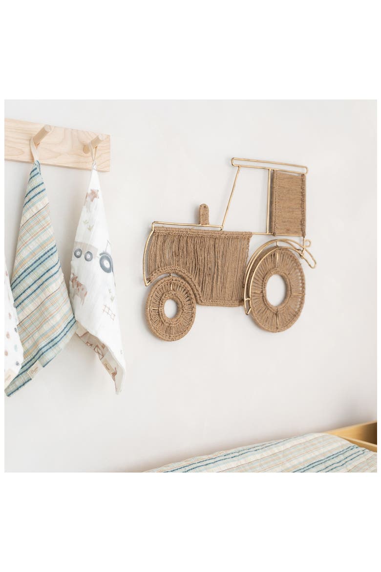 Tractor Jute Wall Decor, Alternate, color, BEIGE