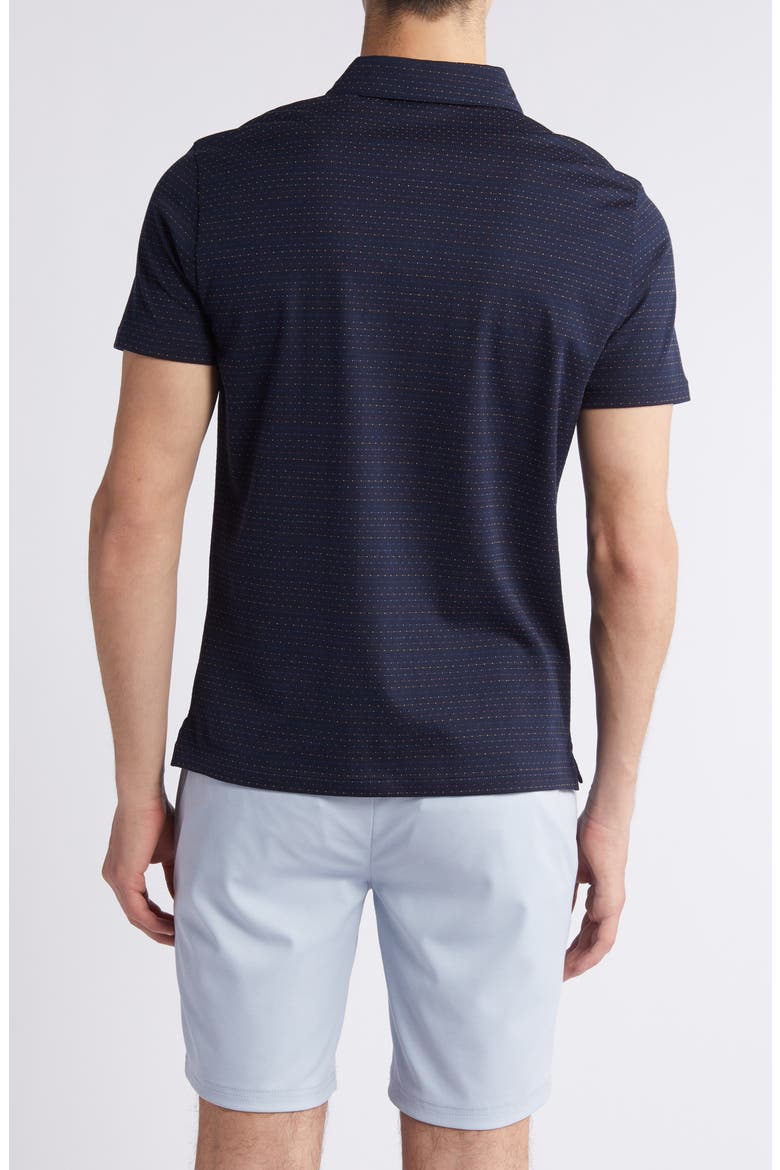 Poe Jacquard Dot Polo, Alternate, color, NAVY