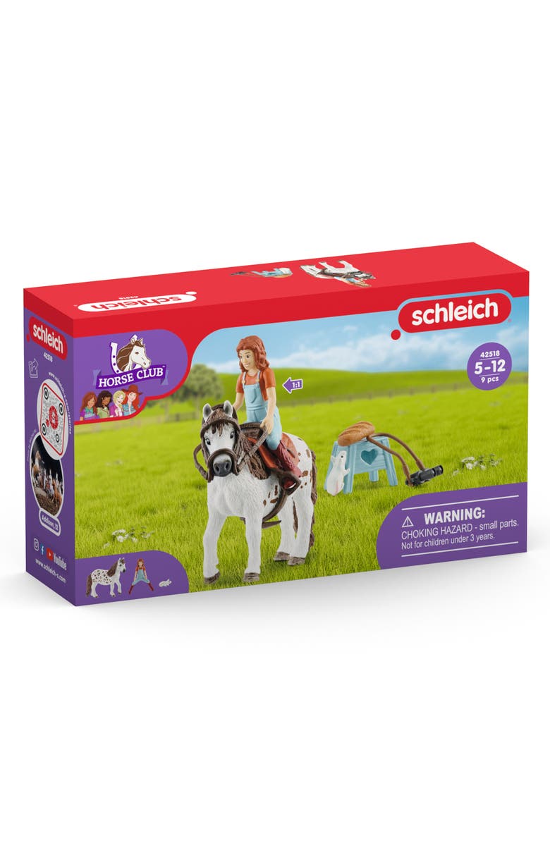 Schleich Horse Club Mia & Spotty, Collectible Horse Toy, Kids Ages 5+, Alternate, color, Multicolored