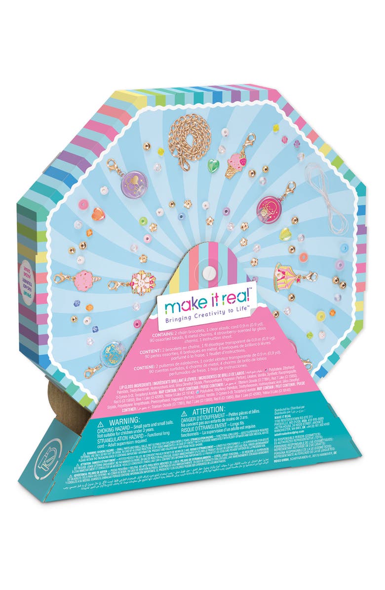 Make It Real Sweet Spin Carnival Lipgloss Bracelets, Alternate, color, Multi