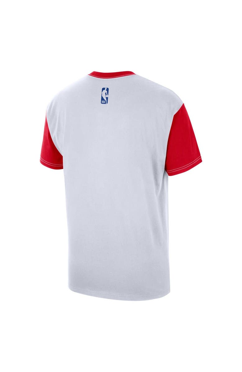 Nike Men's Nike White Philadelphia 76ers 2024/25 City Edition Courtside Color Block T-Shirt, Alternate, color, 