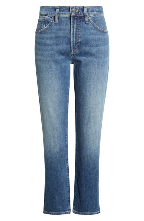 The Jules Slim Straight Leg Jeans (Concho Wash)