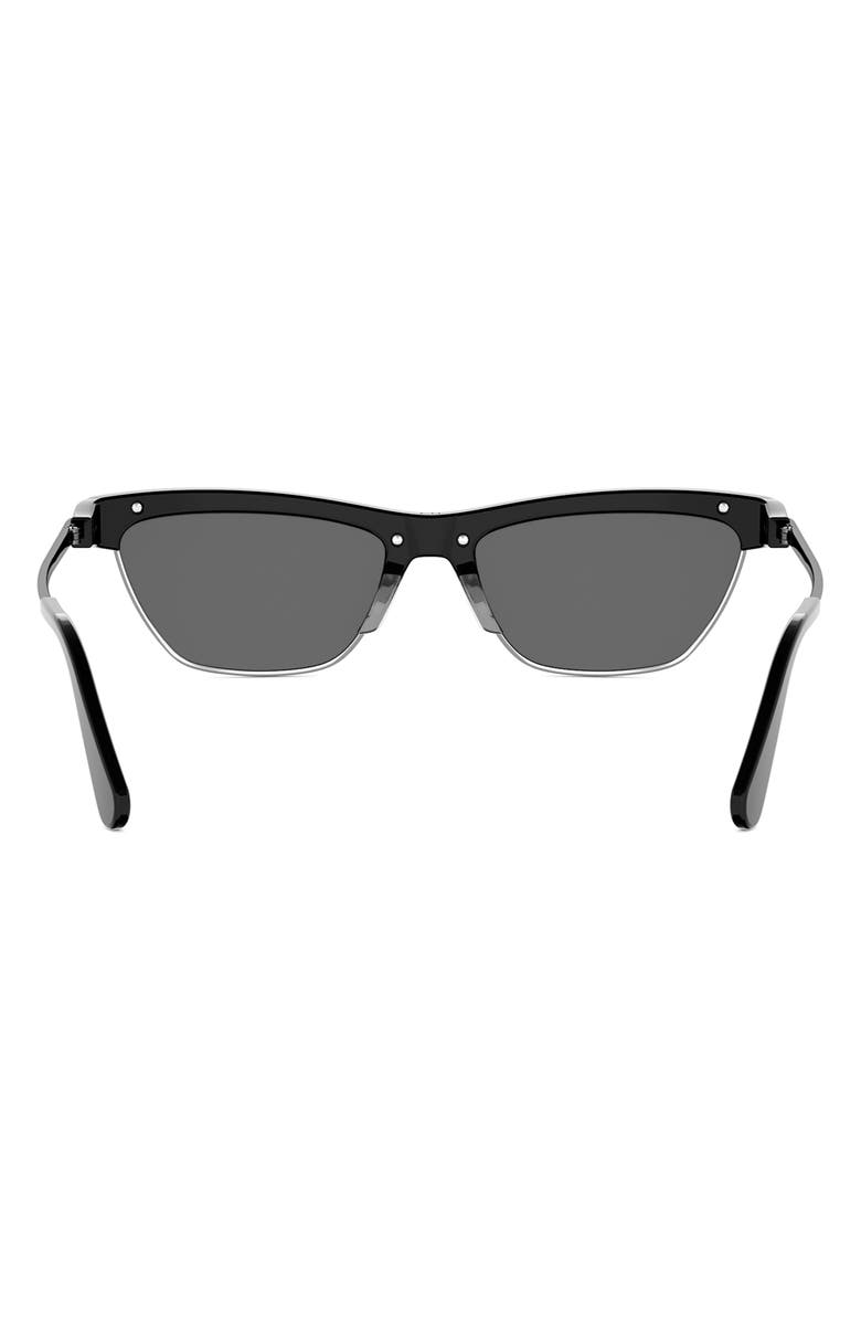 DIOR D-Moon B1I Butterfly Sunglasses, Alternate, color, Shiny Black / Smoke