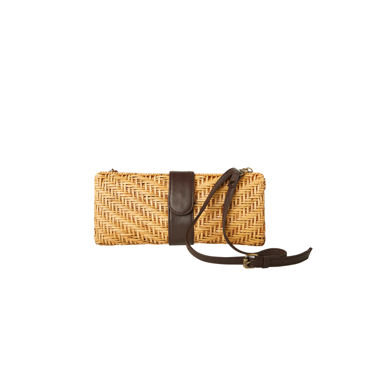 Karen Clutch, Alternate, color, Chocolate