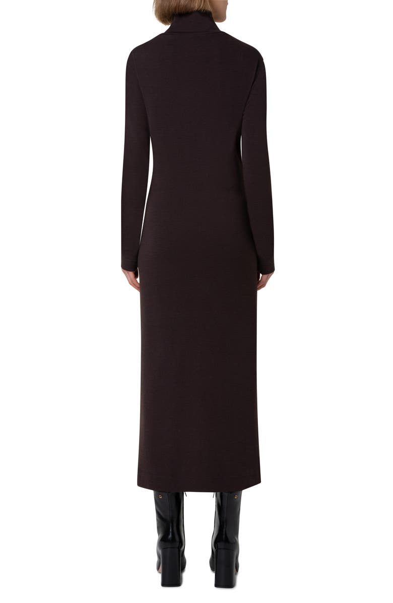 Akris Long Sleeve Wool Jersey Midi Dress, Alternate, color, 