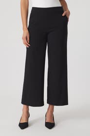 Franne Golde Catalina Stretch Cropped Wide-Leg Pant