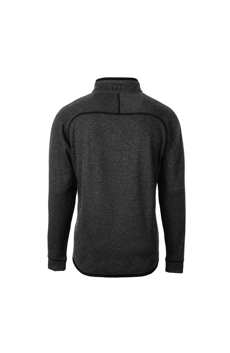 Cutter & Buck Men's Cutter & Buck Heather Charcoal Portland State Vikings Mainsail Sweater-Knit Big & Tall Half-Zip Pullover Jacket, Alternate, color, 