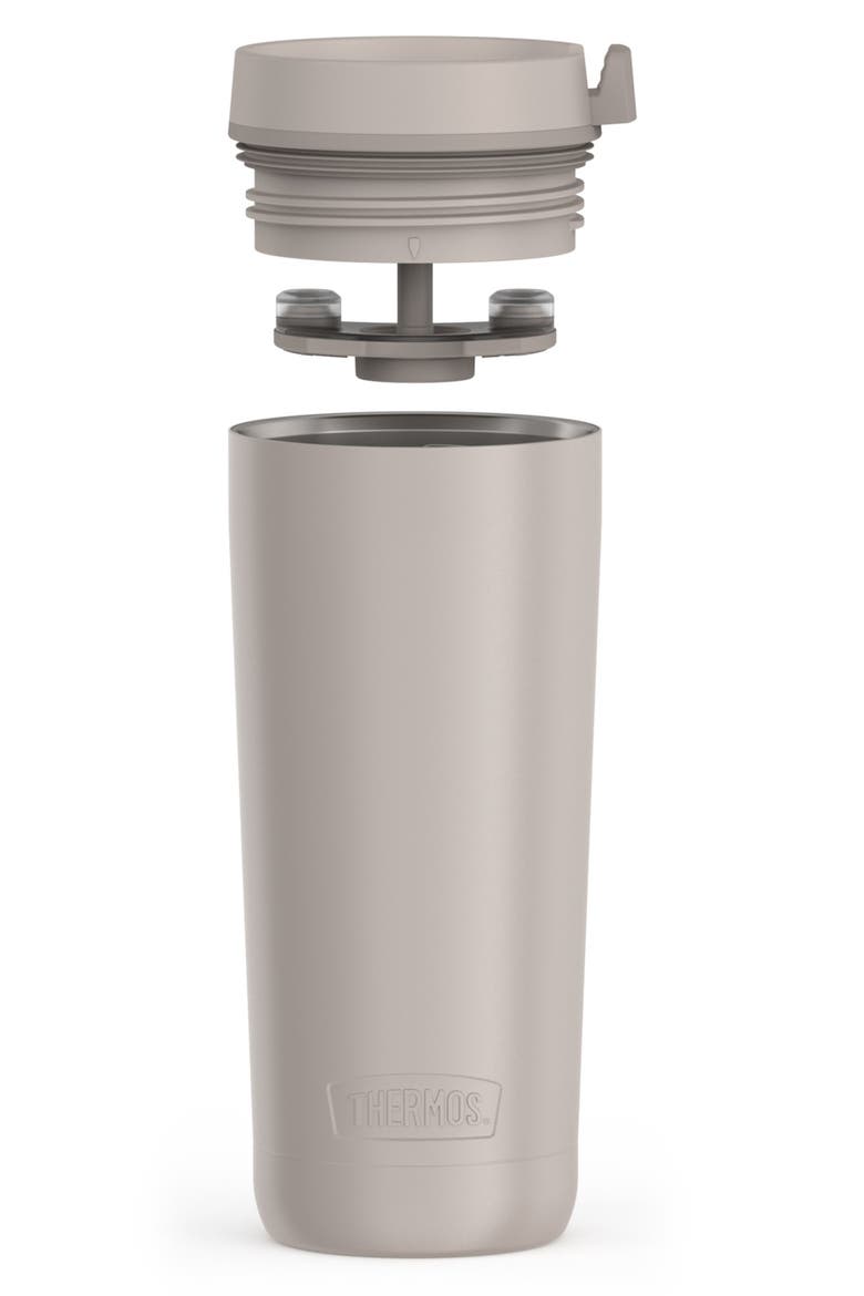 18-Ounce Vacuum Insulated Stainless Steel Travel Tumbler, Alternate, color, SANDSTONE