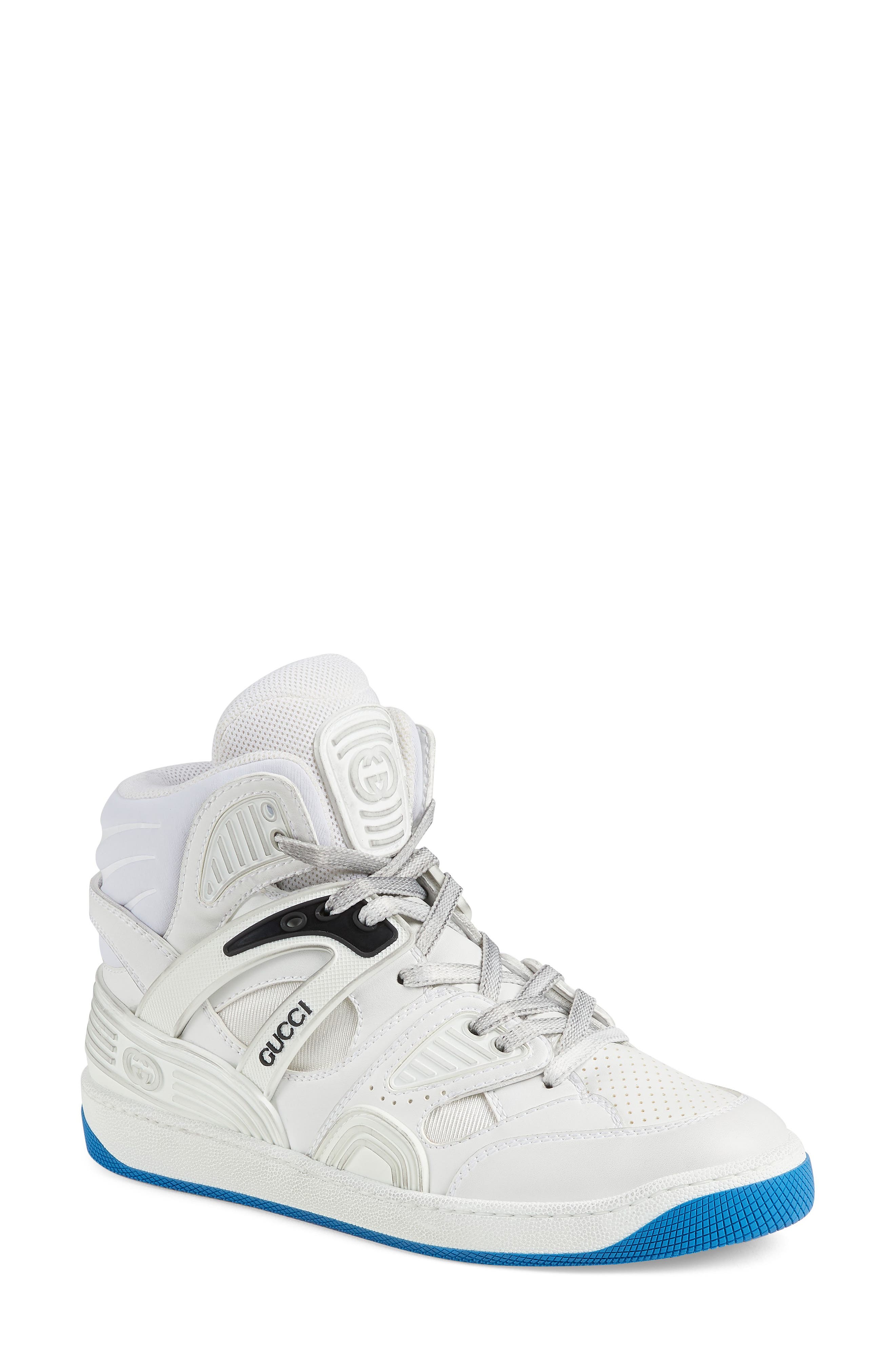 Gucci Basket High Top Sneaker, Main, color, 