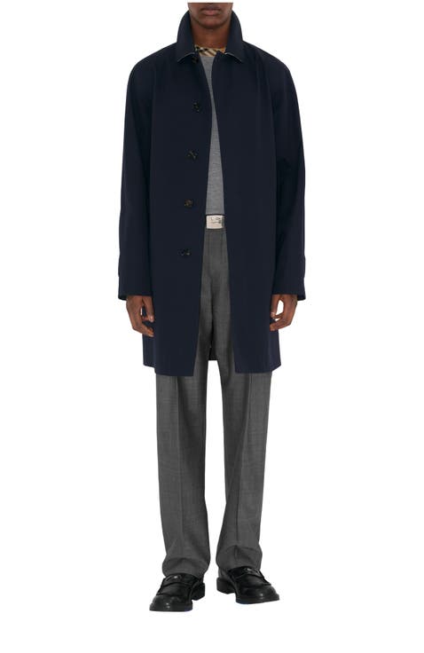 Mid-length Bonded Gabardine Car Coat