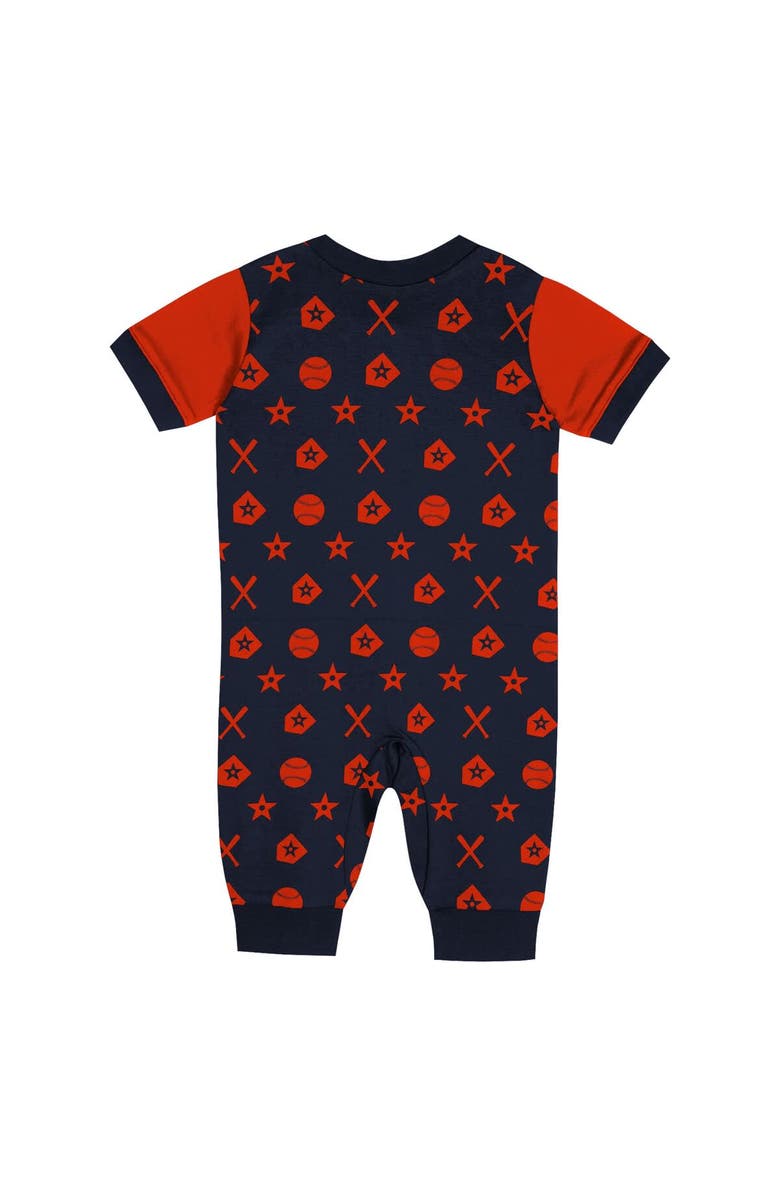 Outerstuff Newborn  Navy Houston Astros Hard 90 Coveralls, Alternate, color, Navy