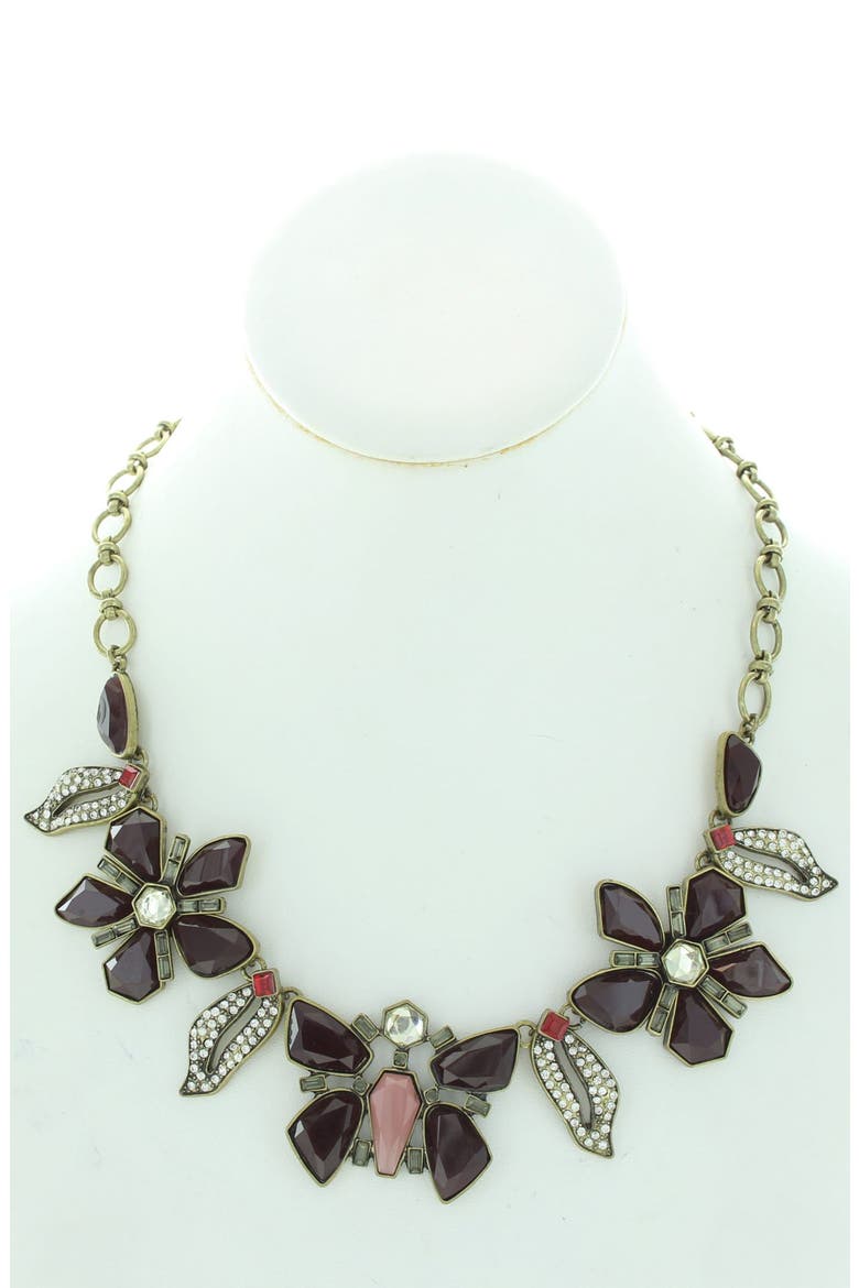 Maya Butterfly Necklace, Alternate, color, GOLD / MULTI