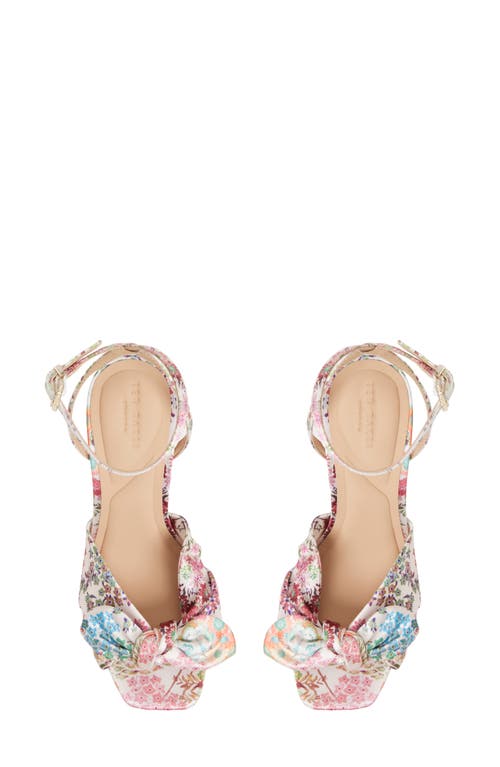 Ted Baker Hallie Ankle Strap Platform Sandal In Multi