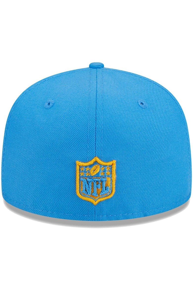 Youth New Era Powder Blue Los Angeles Chargers  Main 59FIFTY Fitted Hat, Alternate, color, Powder Blue