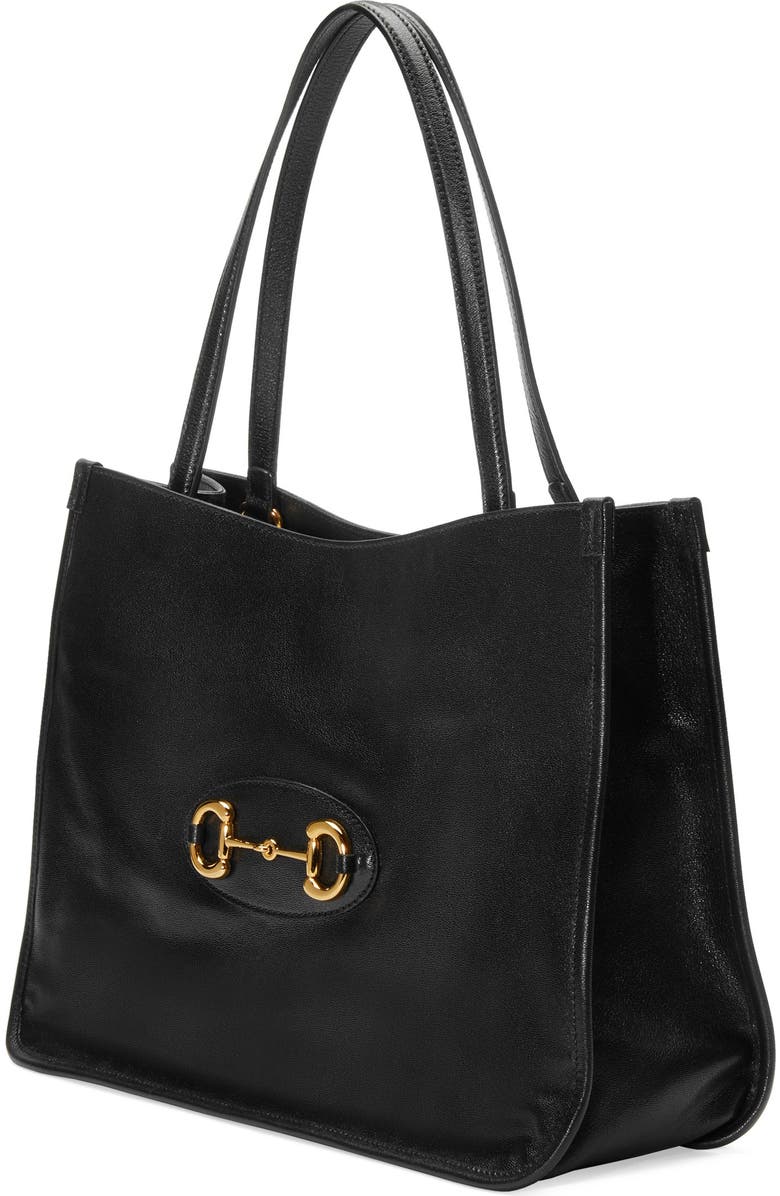 Gucci 1955 Horsebit Leather Tote, Alternate, color,