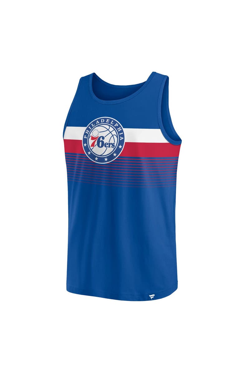 FANATICS Men's Fanatics Branded Royal Philadelphia 76ers Wild Game Tank Top, Alternate, color, Royal