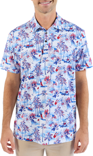 Kenny Flowers The Red, White & Bloom - Golf Shirt