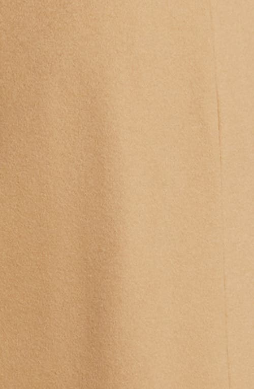 Fleurette Wool Wrap Coat In Brown