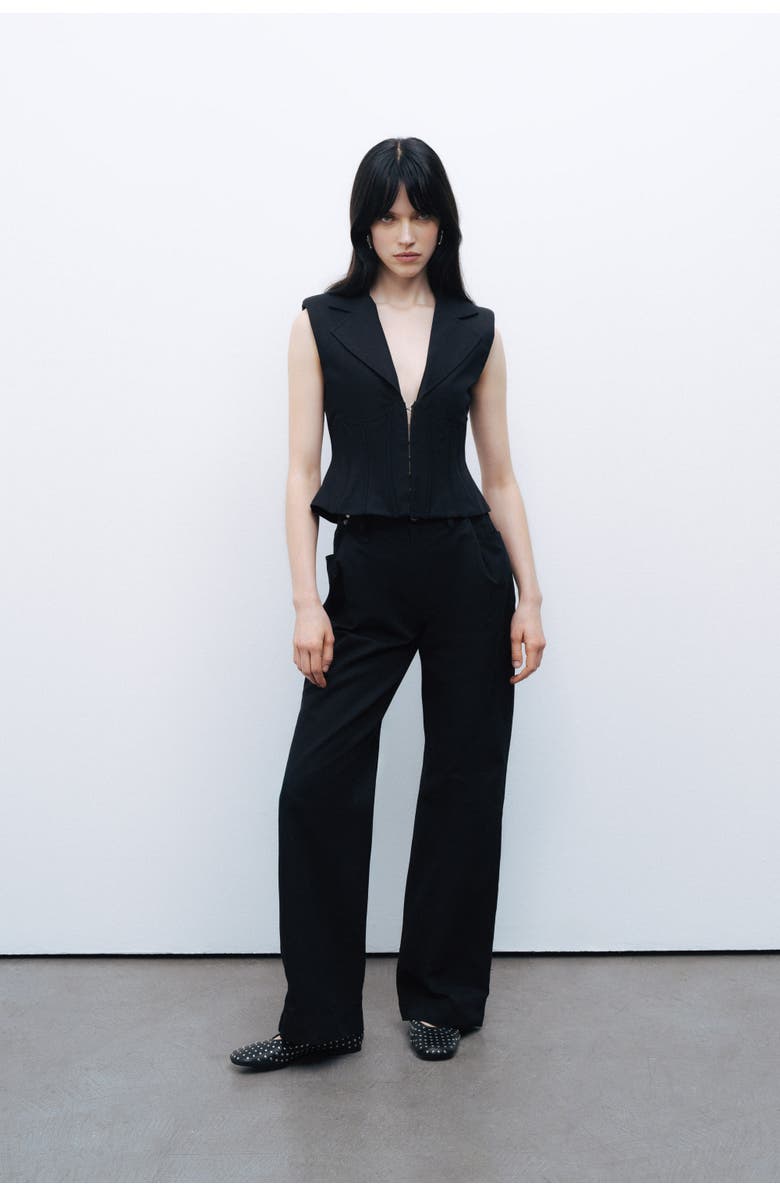 Nocturne Waist Detailed Pants, Main, color, 