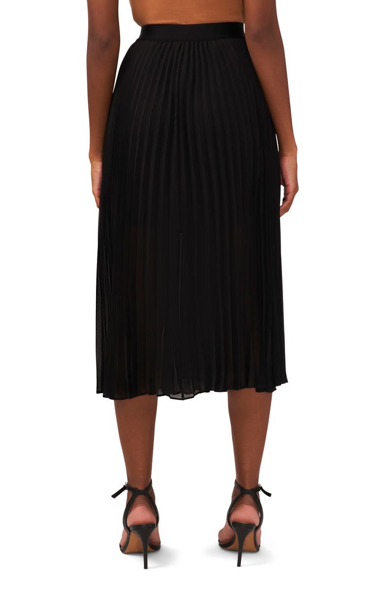 Halogen<sup>®</sup> Double Slit Pleated Midi Skirt, Alternate, color,